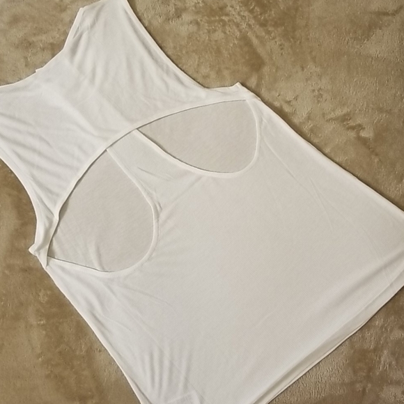 Ivy Park Layered Back White L Tank Top - Picture 9 of 12